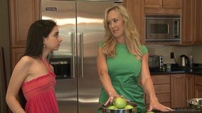 sexy milf brandi love and horny teen trinity st. clair have a sensual lesbian fuck