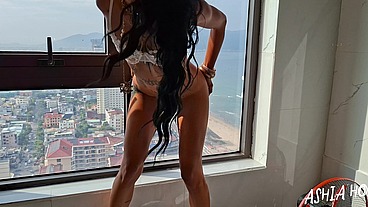 I showed my ass to all City before got huge load of cum on it