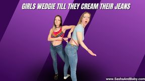 Girls Wedgies in Jeans Leaves Her Horny - Wedgie Fetish - Denin Jeans
