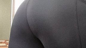 Spanking in leggings