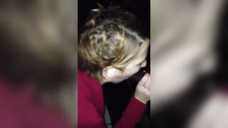 White fiance sucks bbc at the gloryhole