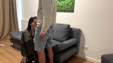 Stepbrother deceive stepsister and fucked her mouth for free