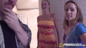 Blonde chics Samantha Idol and Dayne tries hot lesbian sex