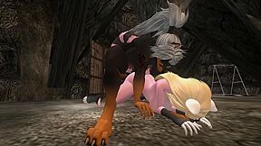 Dobie Meets Pink Red Panda