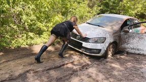 ASIA HARD STUCK IN THE MUD FOREST_4K HDR_full video 38 min