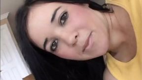 Dirty Amy Starz gets blown, takes a cumshot from the camera man and multiple cocks