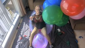 Needle Popping On Doll Balloon
