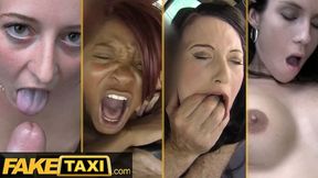 Dirty Faketaxi Compilation: Ebony MILF Takes Multiple Cums, Facials, Creampies & Cum On Her Pussy&#x270C;