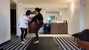 Sweeps and Takedowns on My Wrestling Dummy