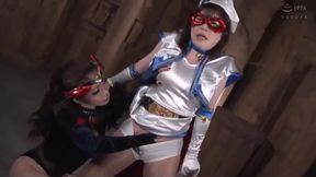 Japanese Brunette&#039;s Nylon Tease: Lesbian Domination