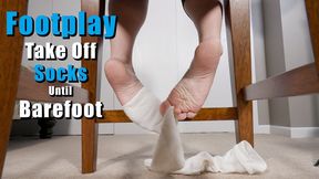 Under Chair Take Off White Crew Socks Until Barefoot Footplay - Kylie Jacobsx - WMV 1080p HD