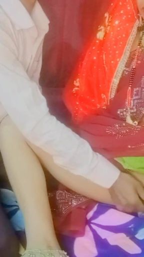 Stunning moment from &quot;Husband and wife of Indian desi village celebrated honeymoon on the auspicious occasion of Karva&quot;