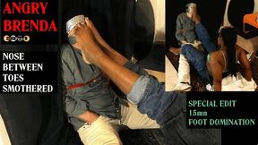 NOSE BETWEEN TOES and FOOT DOMINATION with BRENDA (special edit 15mn) 480p