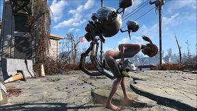 Fallout 4 - Petite teen girl fucks Mr Handy Robot
