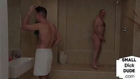 Femdoms in Shower Dominate Pathetic Schlongs
