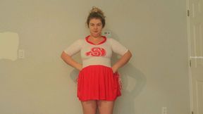 Dirty Cheer Slut DP with Pom Poms