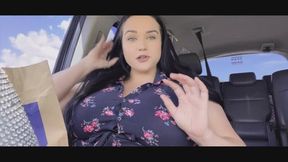 Fast Food Stuffing In Car