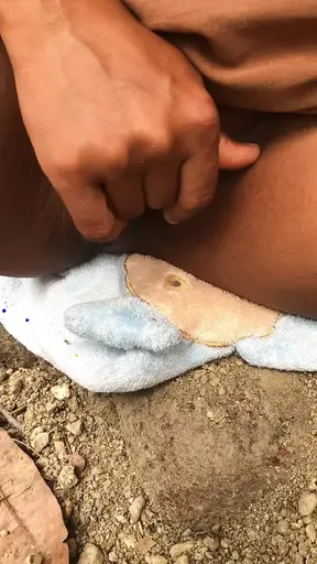 Domi pajera masturbating outdoors