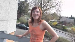 Raunchy German amateur gets rough Fucked in full-moonlit garden