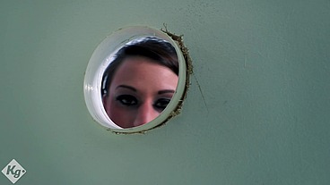 Busty Slut Takes On Three Big Cocks Down At The Glory Hole