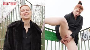 Dirty debutant Sarah K gets off on an Austrian mountaintop, city views and all