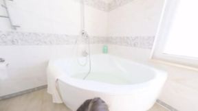 Quivering Toy Teen Takes On My Throbbing Rod Behind Locked Shower&#x1F6BF; Doors