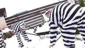 Police woman action with matchless fem from Mature NL