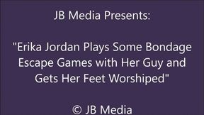 Erika Jordan Plays Some Kinky Games and Gets Foot Worship - WMV