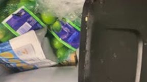 Teenie Swims in Giantess Trash 4k