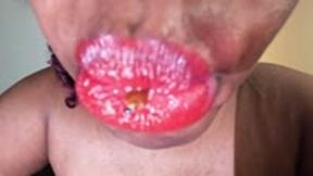 Teenie at mercy of Giantess Giant mouth 4K smaller