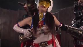 Submissive Swan in Kinky Cosplay Bondage