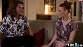 Ravishing Redhead MILF Marie McCray Opens Her Wet Stepson's Desired Juicy Muff