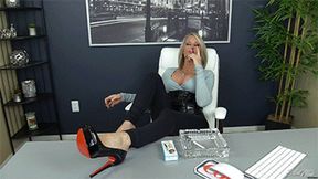 Sneaking A Smoke At Work (MP4-HD 1080p)