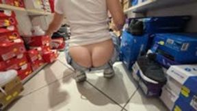 Public Buttcrack and Thong #4 (4K QUALITY)