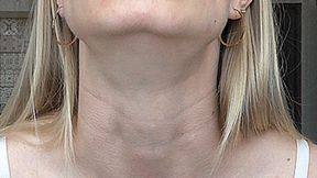Long neck with a big Adam's apple! MP4