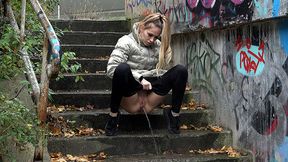 Public On The Steps