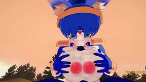 Fucking Furry 3D POV: Krystal Deepthroats Lucario's Cock, then Fucks Him Silly