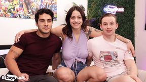 Dripping Wet Throats: Hottest Non-Stop MMF Threesome Laughter-Fueled Orgasmic Fest