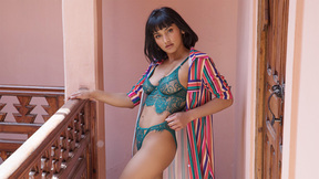 All natural STEPMOM Angel Constance exposed sexy body & posed naked outdoor