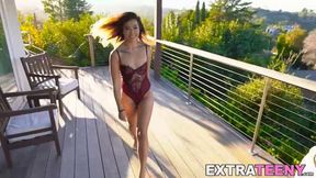 Dirty Brunette Aubree Ice's Pussycat Drilled & Fingered By Stud Michael Swayze