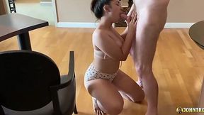 Banging My Hot Asian Maid in Hong Kong, Ending with a Sloppy Creampie
