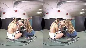 GYM ORGY WITH KARLA KUSH, AJ APPLEGATE AND RILEY REYES IN NAUGHTY AMERICA VR