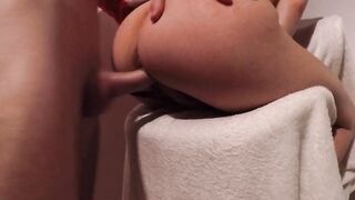 Je la baisse pendant la soirée de Noel