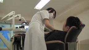 Dirty dentist drills deep in stockings, milf style