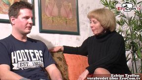 German Granny Fucks with Her Stepson