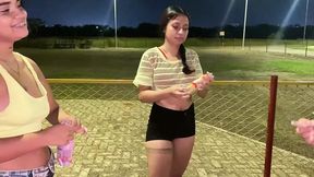 I lick & thrust on a pal post dessert park fling