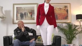 Dirty British MILF Wears Juicy Jodhpurs For XXX Action