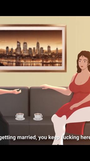 Epic moment from &quot;Indian Bhabhi and her best friend invite a Big dick bull when husband is not home&quot;