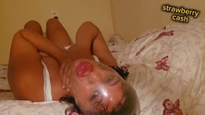 Crazyyy for condom breath play