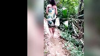 Freaky hit I went inside the woods after male and